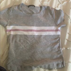 NWOT striped brandy baby tee